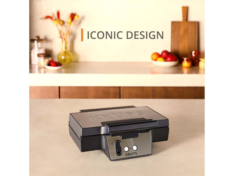 Krups FDK Iconic Sandwich Maker (stål) Smörgåsgrillar