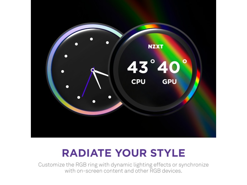 NZXT Kraken 420 Elite V2 RGB Kylare (vit) CPU - Vattenkylning