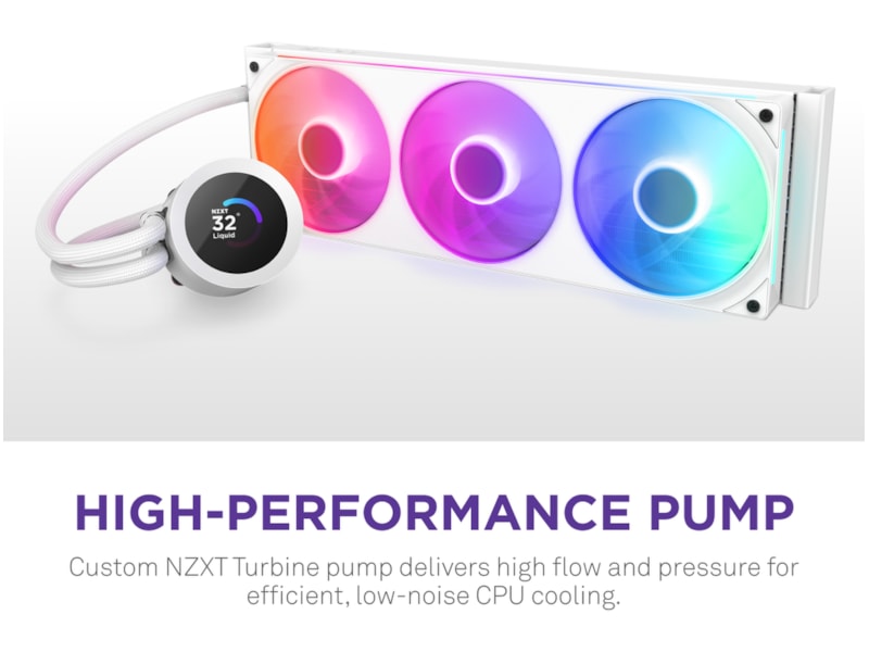 NZXT Kraken Plus 360 RGB Kylare (vit) CPU - Vattenkylning