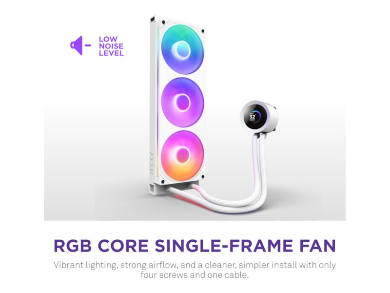 NZXT Kraken Plus 360 RGB Kylare (vit) CPU - Vattenkylning
