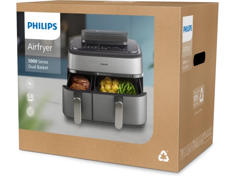 Philips Airfryer 5000 Series Dual Basket Airfryer