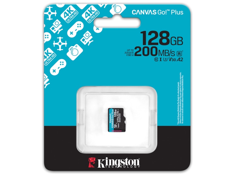 Kingston Canvas Go! Plus microSD 128GB Minneskort