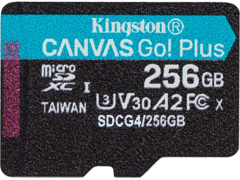 Kingston Canvas Go! Plus microSD 256GB Minneskort