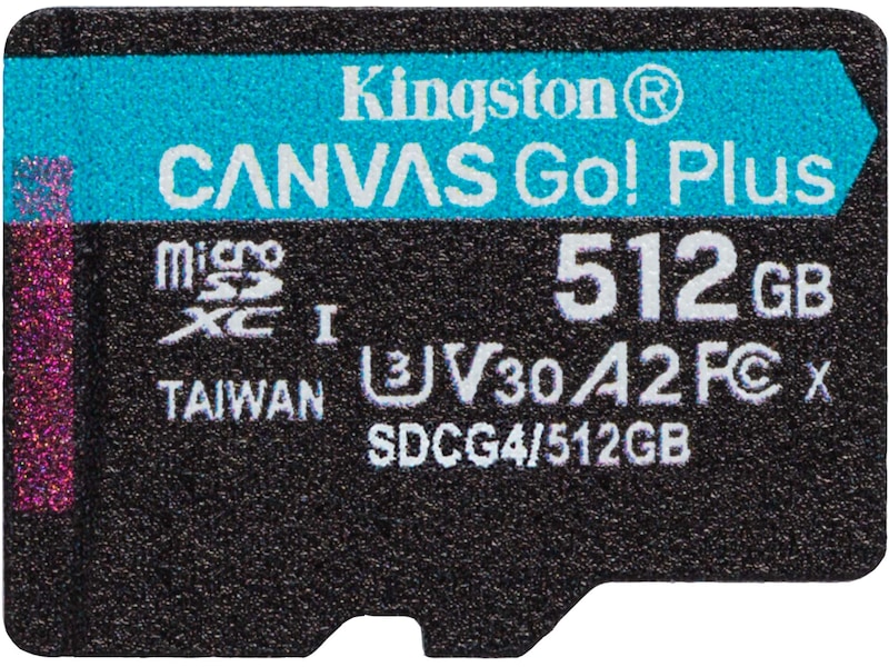 Kingston Canvas Go! Plus microSD 512GB Minneskort