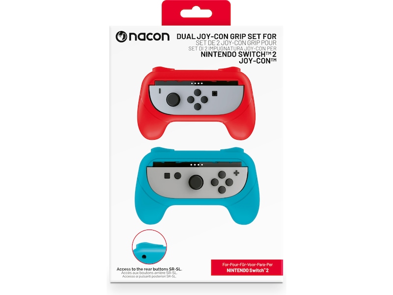 Nacon Joy-Con Grip til Nintendo Switch 2 (blå/röd) Tillbehör