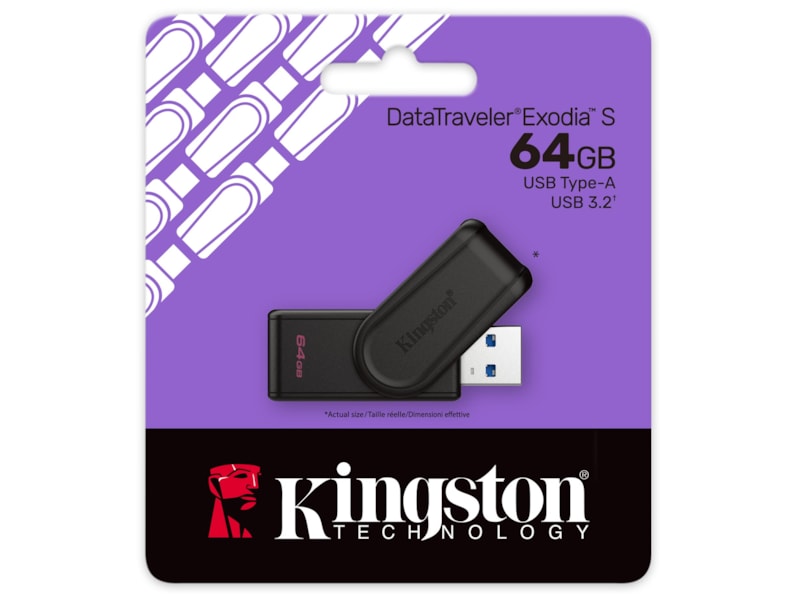 Kingston DataTraveler Exodia S USB Minnepenn 64GB Minneskort
