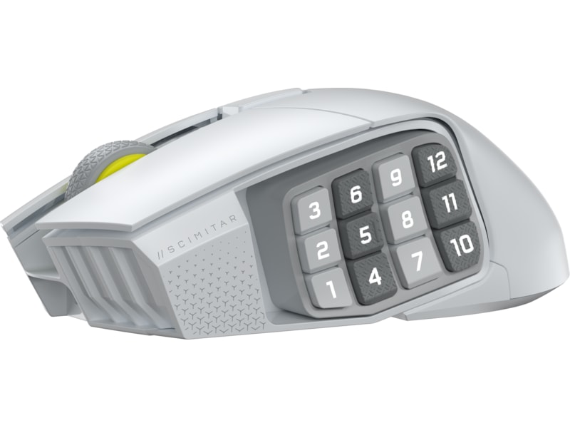 Corsair Scimitar Elite trådlös gamingmus (vit) Gamingmus