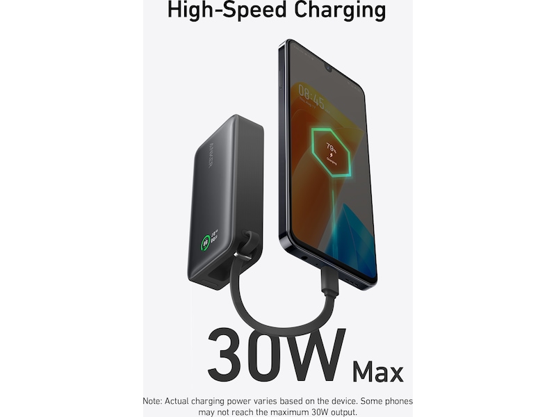 Anker 545 Nano Powerbank 10000mAh (svart) -B-Grade Demo tillbehör till mobiler & smartwatches
