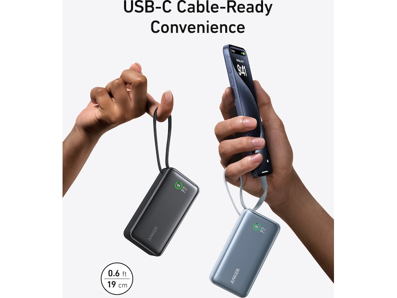 Anker 545 Nano Powerbank 10000mAh (svart) -B-Grade Demo tillbehör till mobiler & smartwatches