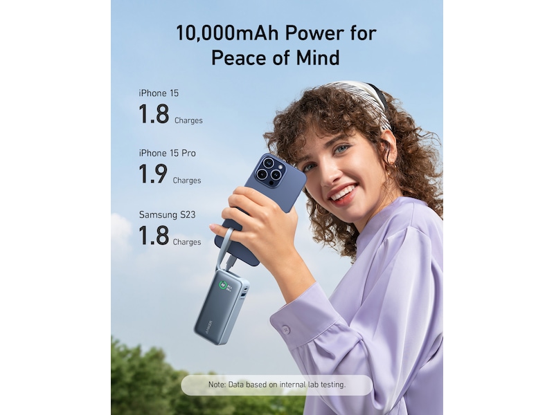 Anker 545 Nano Powerbank 10000mAh (svart) -B-Grade Demo tillbehör till mobiler & smartwatches