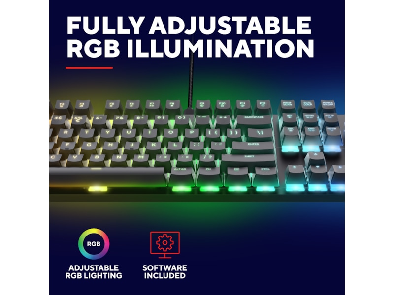 Trust GXT 871 Zora Mekanisk Gamingtangentbord Gamingtangentbord