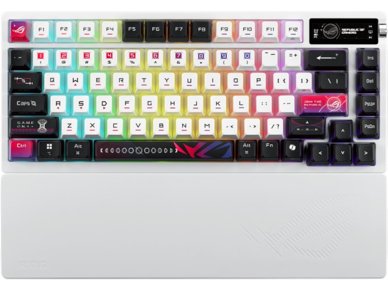 Asus M704 ROG Azoth X Trådlös Gamingtangentbord (vit) Gamingtangentbord