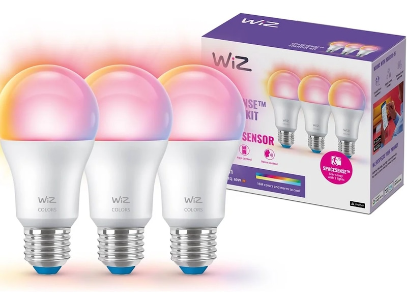 WiZ BLE 60w E27-glödlampa (3-pack) LED-lampor & glödlampor