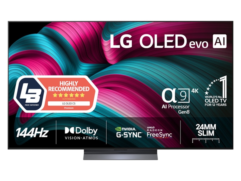 LG 55" C5 AI 4K OLED Smart TV (2025) + Soundbar 50 - 59 tums TV