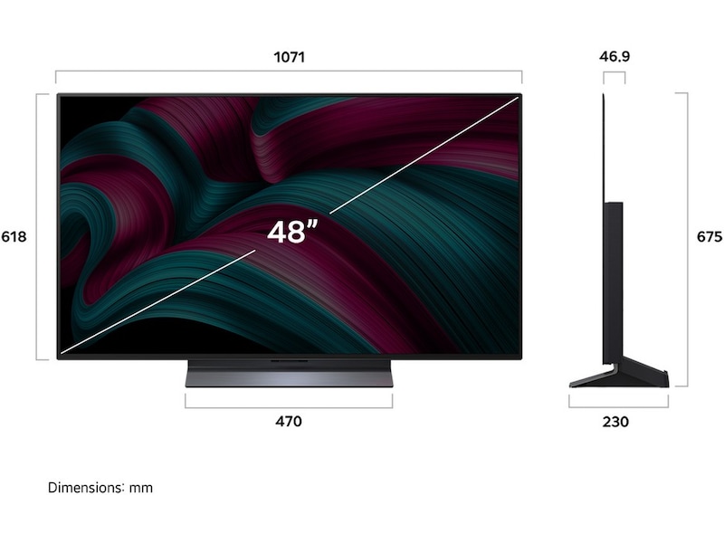 LG 48" C5 AI 4K OLED Smart TV (2025) Bundle 20 - 49 tums TV
