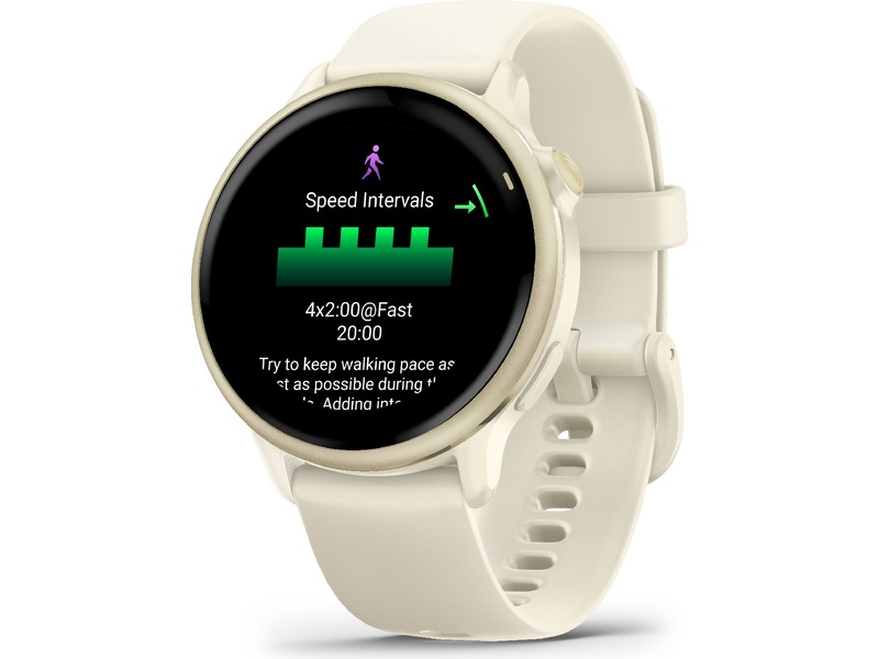 Garmin Vivoactive 6 AMOLED 42mm GPS (bone/lunar gold) -B-Grade Demo watches