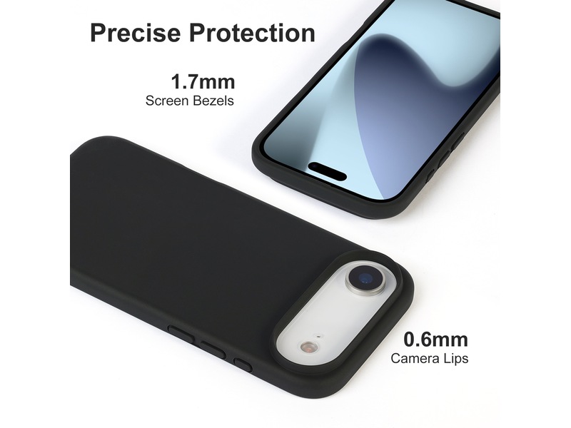 iiglo iPhone Air Magnetic Silikonskal (svart) Skydd