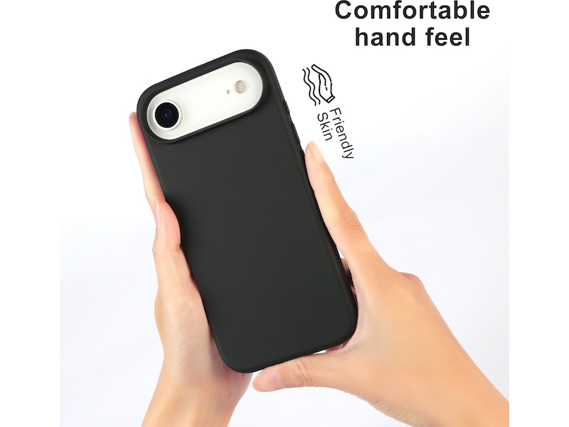 iiglo iPhone Air Magnetic Silikonskal (svart) Skydd