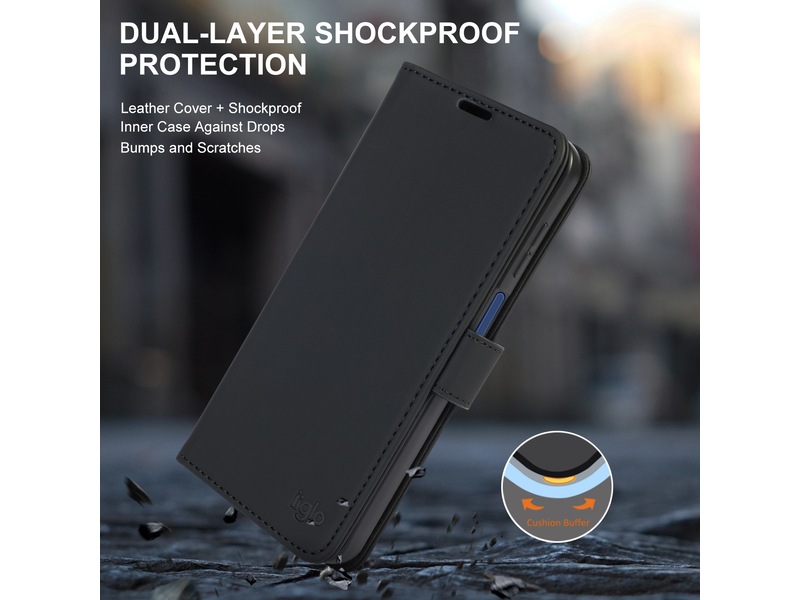 iiglo Galaxy A17 Plånboksfodral (svart) Skydd