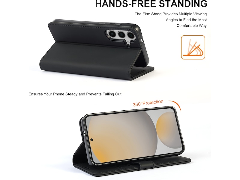 iiglo Galaxy S25 FE Plånboksfodral (svart) Skydd