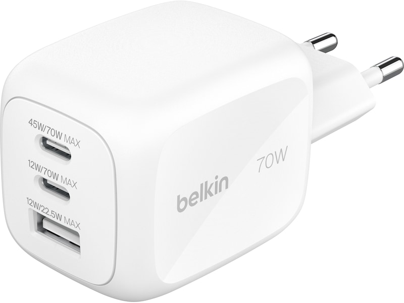 Belkin BoostCharge Pro GaN 70W väggladdare + reseadapter Mobilladdare