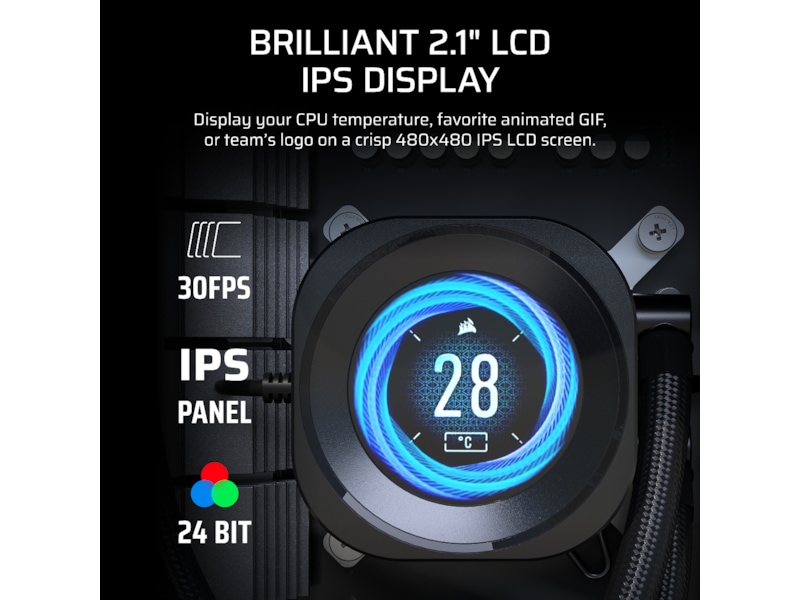 Corsair Nautilus 360 RS LCD Kylare (svart) CPU - Vattenkylning