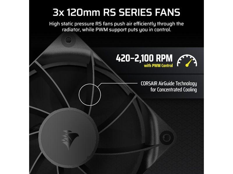 Corsair Nautilus 360 RS LCD Kylare (svart) CPU - Vattenkylning