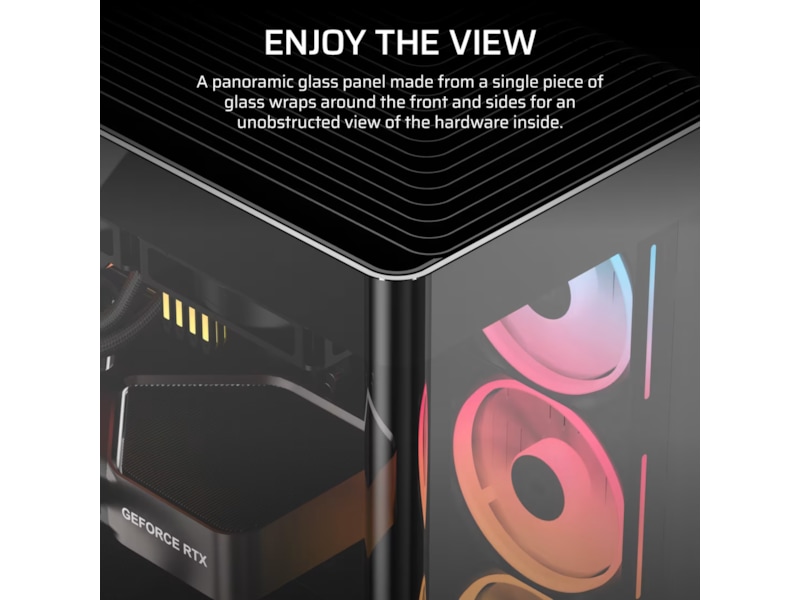 Corsair FRAME 4500X LX-R RGB Mid Tower (svart) Midi tower