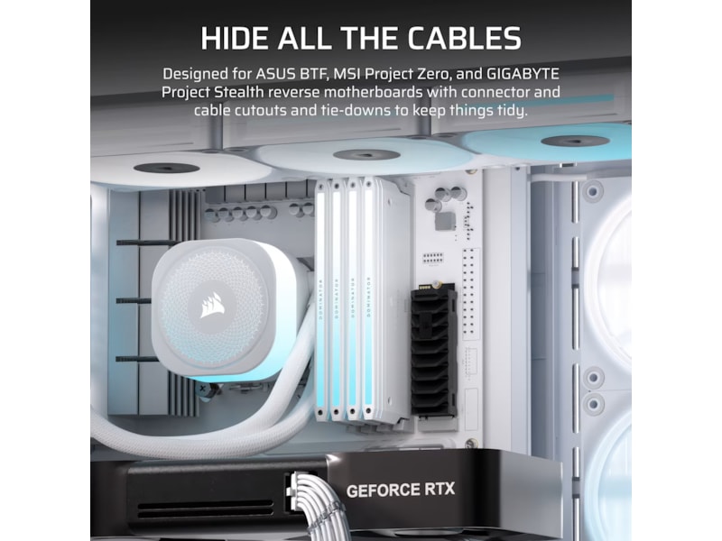 Corsair FRAME 4500X LX-R RGB Mid Tower (vit) Midi tower