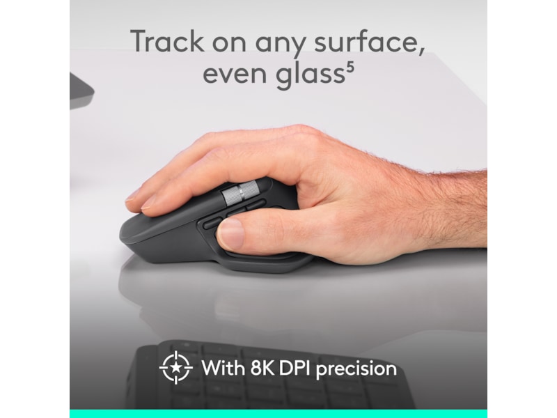 Logitech MX Master 4 Trådlös Ergonomisk Mus (ljusgrå) Mus