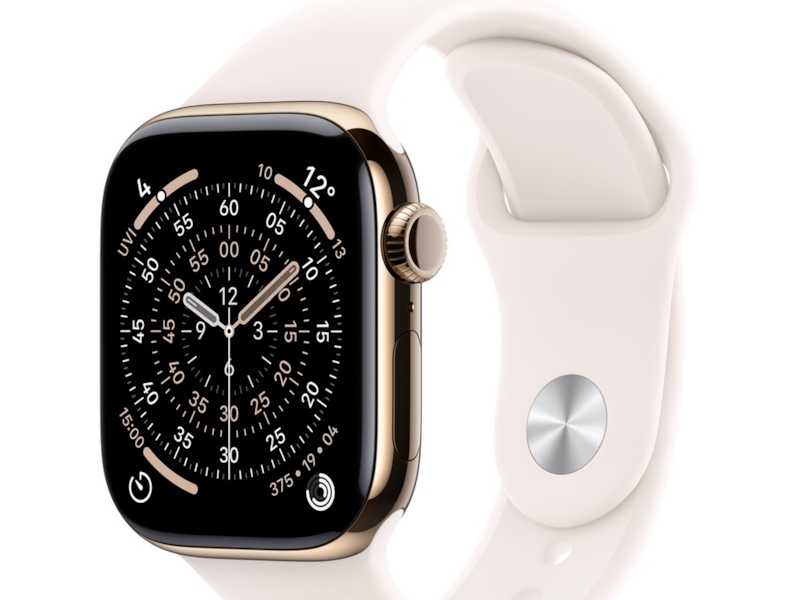 Apple Watch Series 11 GPS + LTE 46mm Titan (guld) Smartwatches