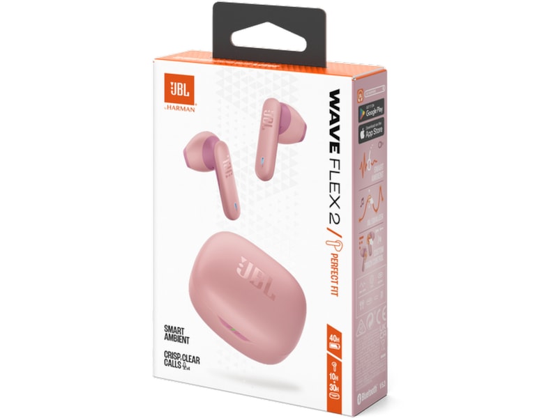 JBL Wave Flex 2 Trådlösa Hörlurar (rosa) In-ear hörlurar