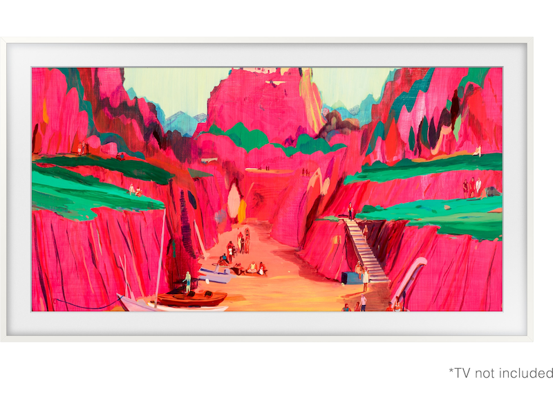 Samsung 65" ram till The Frame och The Frame Pro (2021-2025, Vit) TV-ram & tillbehör