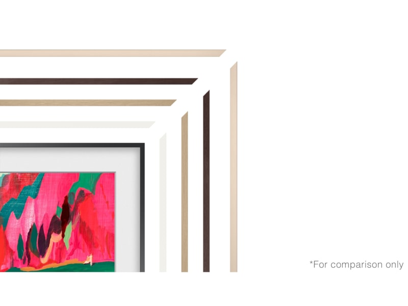 Samsung 75" ram till The Frame och The Frame Pro (2021-2025, Vit) TV-ram & tillbehör