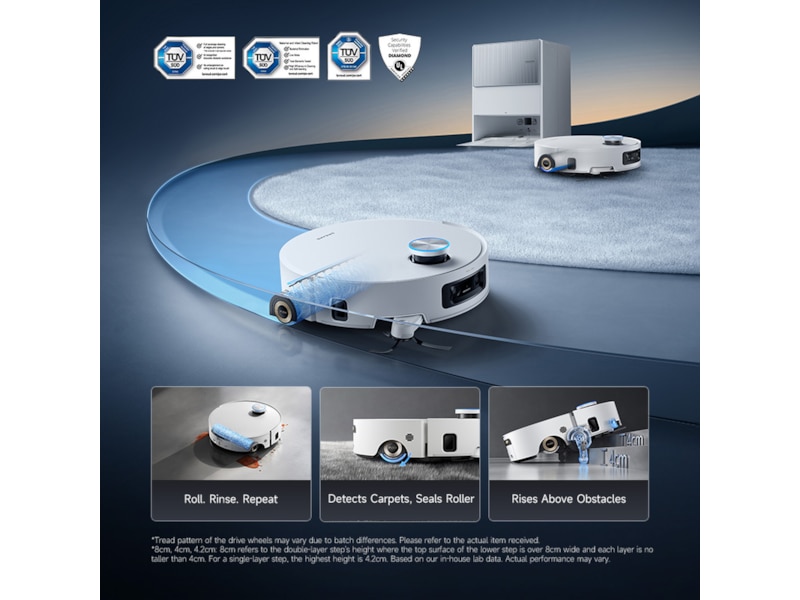Dreame Aqua10 Ultra Roller Robotdammsugare (vit) Robotdammsugare