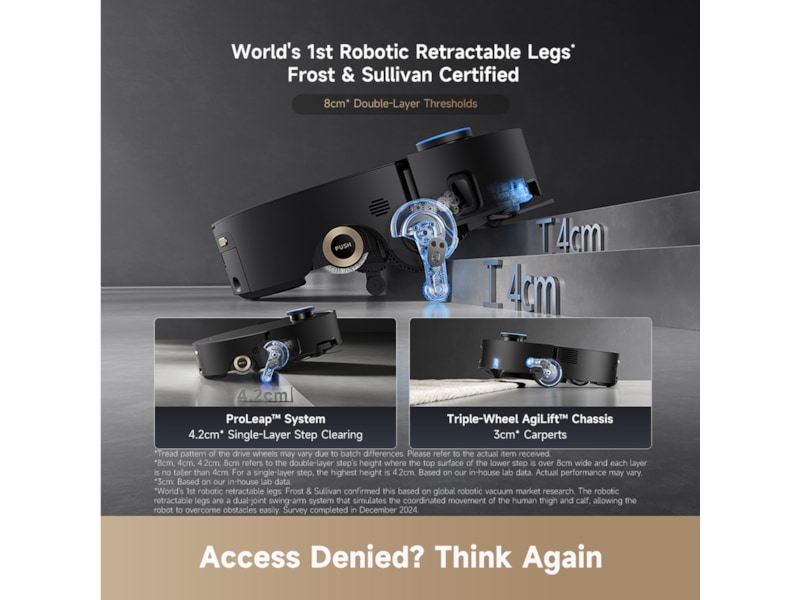 Dreame Aqua10 Ultra Roller Robotdammsugare (svart) Robotdammsugare