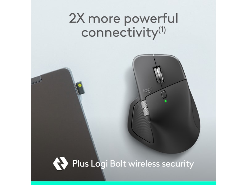 Logitech MX Master 4 for Business Trådlös Ergonomisk mus (grafitgrå) Mus