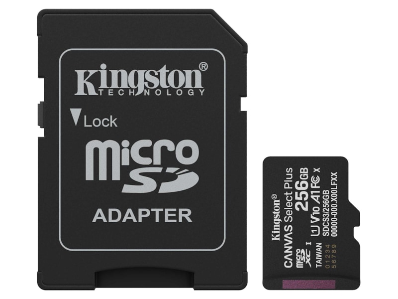 Kingston microSDXC Canvas Select Plus 256GB Minneskort