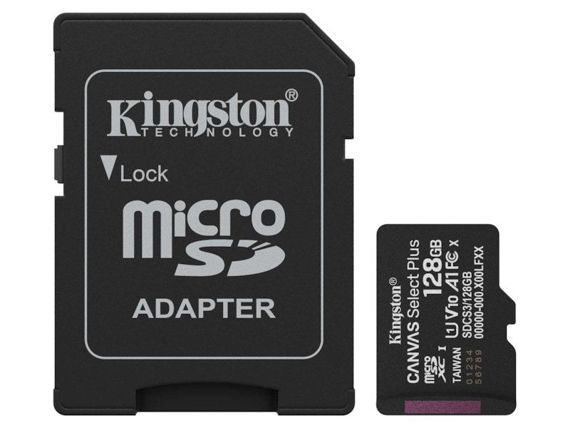 Kingston microSDXC Canvas Select Plus 128GB Minneskort