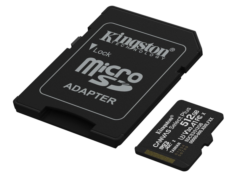 Kingston microSDXC Canvas Select Plus 512GB Minneskort