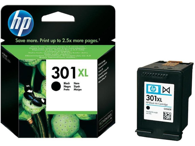 HP Bläck 301XL Svart Bläckpatron