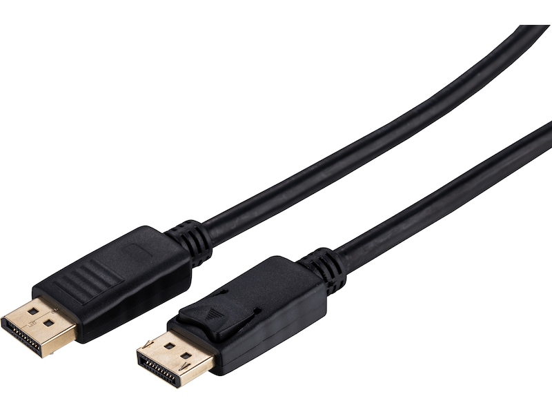 Displayport kabel 1m (svart) Skärmkablar