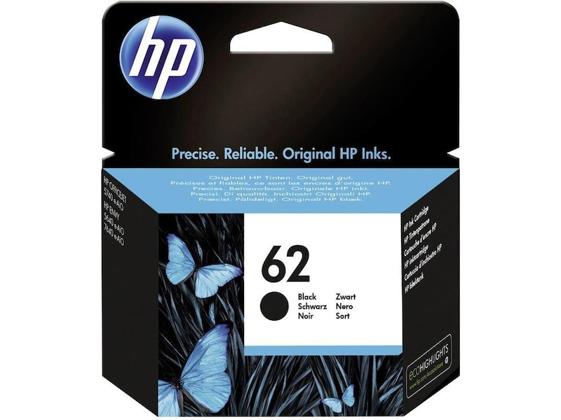 HP Bläck 62 Svart Bläckpatron