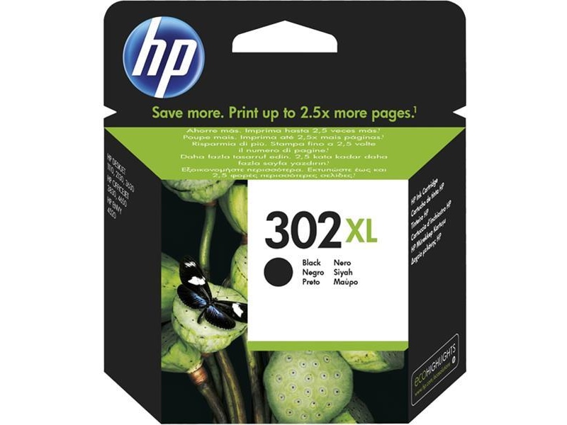 HP Bläck 302XL Svart Bläckpatron