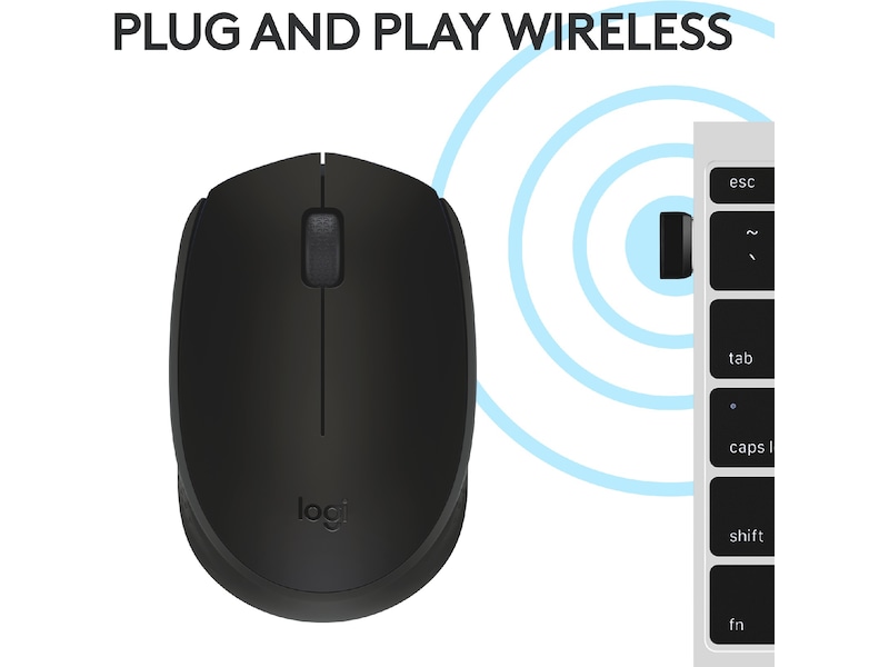 Logitech M171 Trådlös Mus Svart Mus