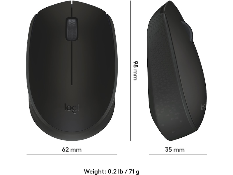 Logitech M171 Trådlös Mus Svart Mus