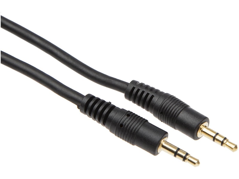 Minijack kabel 3m (svart) HiFi- och högtalarkablar