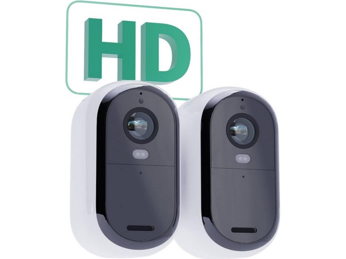 Arlo Essential 2 FHD Outdoor Säkerhetskamera (vit) 2pk -B-Grade Demo hem & hushåll