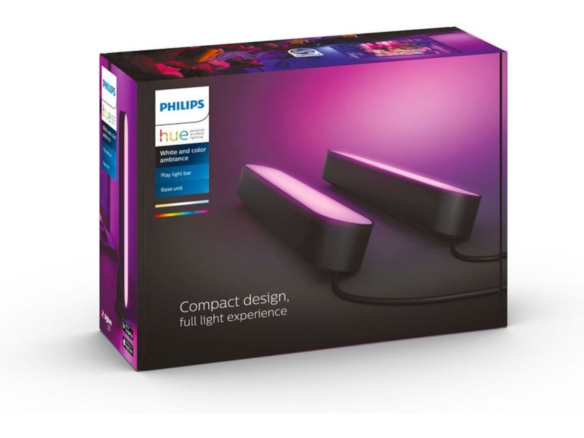 Philips Hue Play light bar 2-pack (svart) Led strips & underhållning