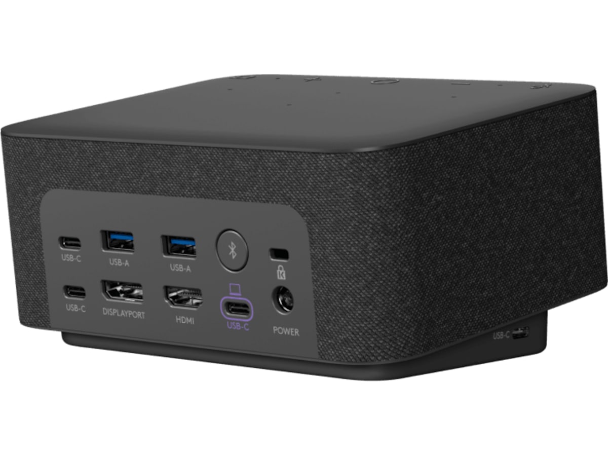 Logitech Logi Dock Graphite MS teams Dockningsstation och USB-hub